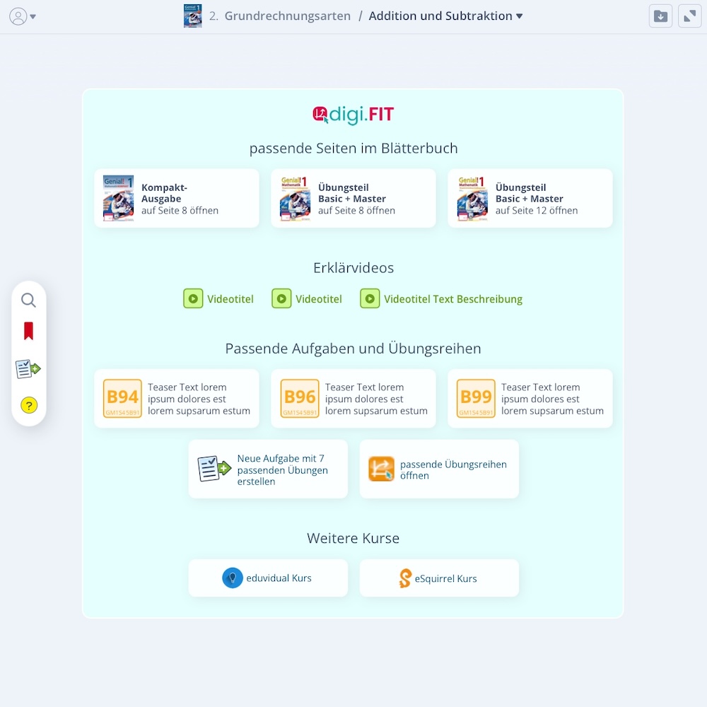 Bild der digiFIT Integration